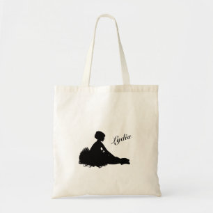 Weary Ballerina Personalised w Name Tote Bag