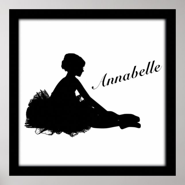 Weary Ballerina Personalized w Name Poster (Front)