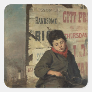Weary Square Sticker