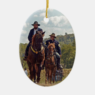 Weary Union Soldiers Ceramic Ornament