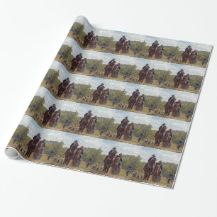 Weary Union Soldiers Wrapping Paper