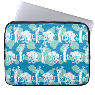 Weasel & Baboon Blue Character Pattern Laptop Sleeve