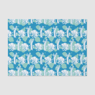 Weasel & Baboon Blue Character Pattern Tissue Paper
