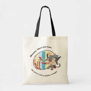 Weasel & Baboon "Mummy Likes You Best" Tote Bag
