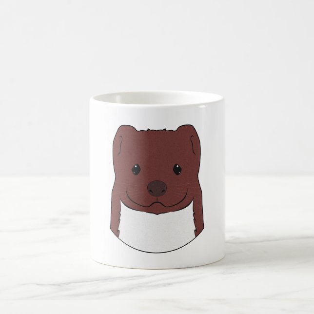 Weasel Face Coffee Mug (Center)
