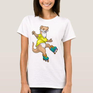 Weasel Inline skating Inline skates Sports T-Shirt