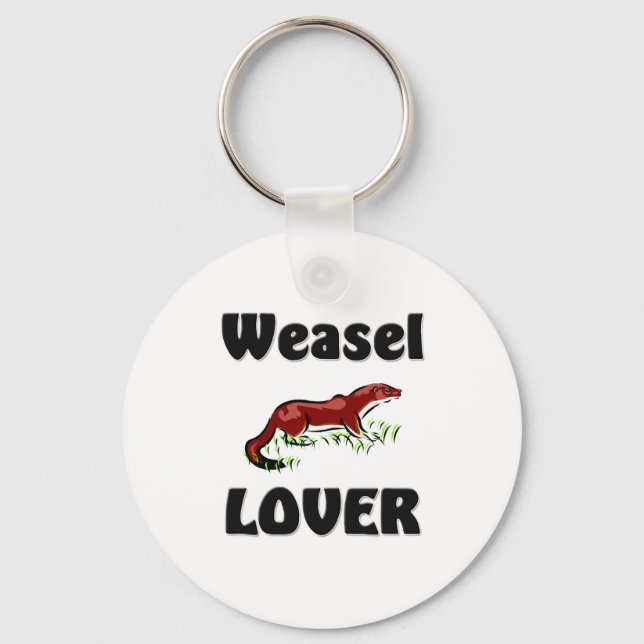 Weasel Lover Key Ring (Front)