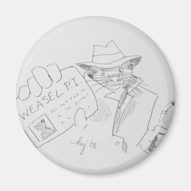 Weasel P.I. Magnet (Front)