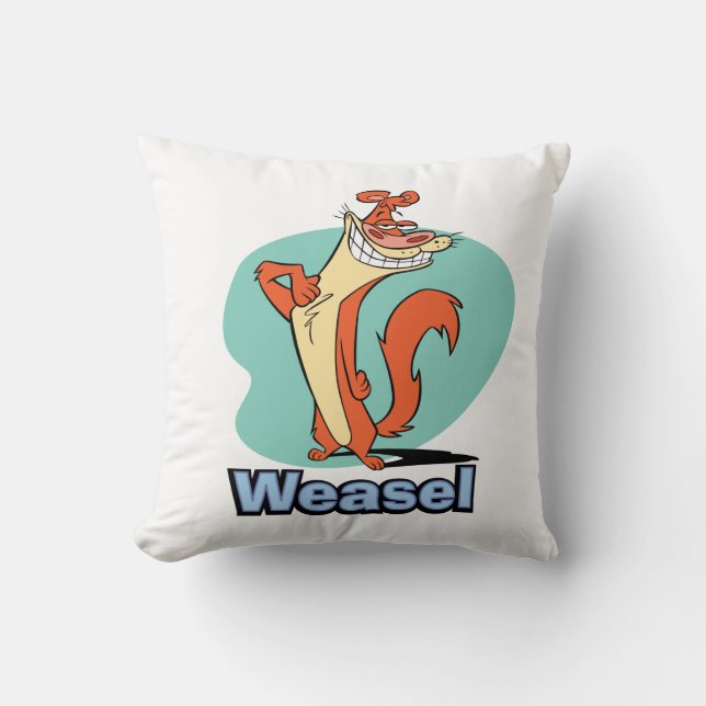 Weasel Proud Character Graphic Cushion (Front)