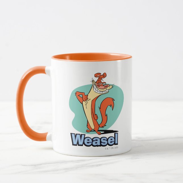 Weasel Proud Character Graphic Mug (Left)