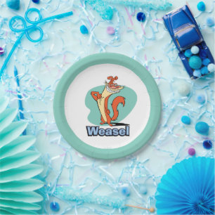 Weasel Proud Character Graphic Paper Plate