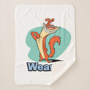 Weasel Proud Character Graphic Sherpa Blanket