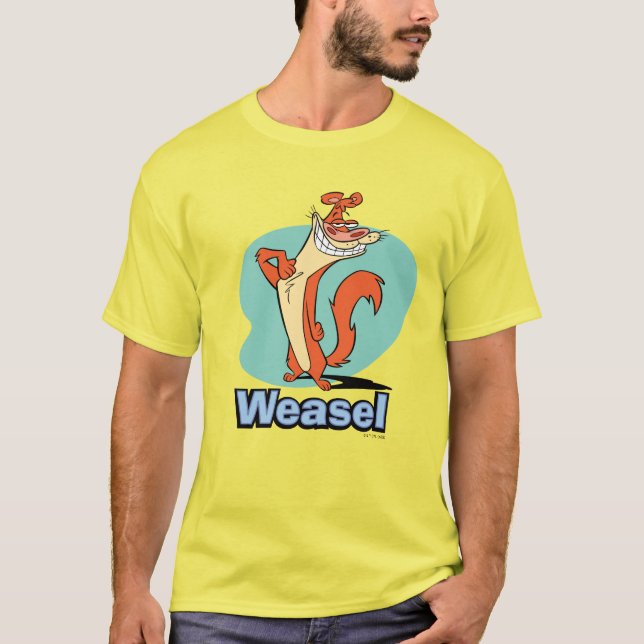 Weasel Proud Character Graphic T-Shirt (Front)