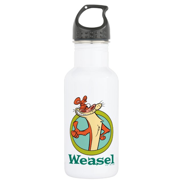 Weasel Thumbs Up Character Graphic 532 Ml Water Bottle (Front)