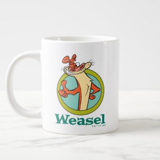 Weasel Thumbs Up Character Graphic Large Coffee Mug