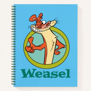 Weasel Thumbs Up Character Graphic Notebook