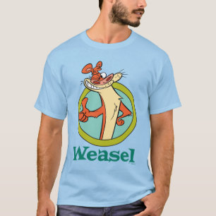 Weasel Thumbs Up Character Graphic T-Shirt