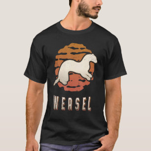 Weasel Vintage Retro Classic Animal Sunset T-Shirt