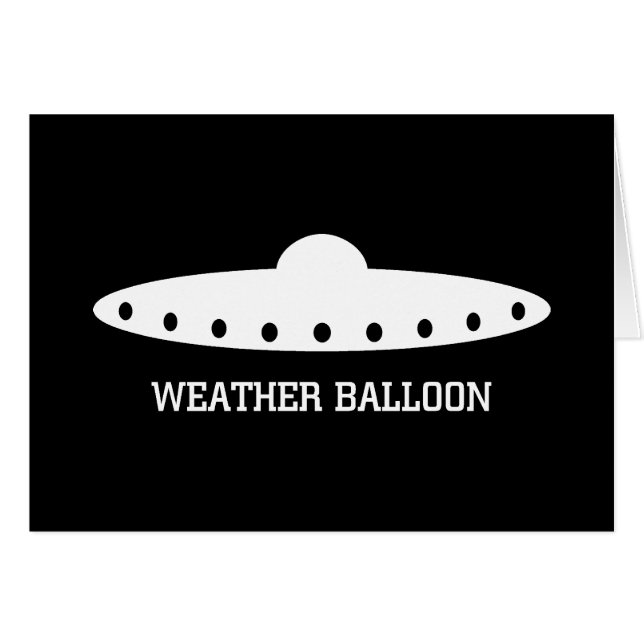 Weather Balloon UFO (Front Horizontal)