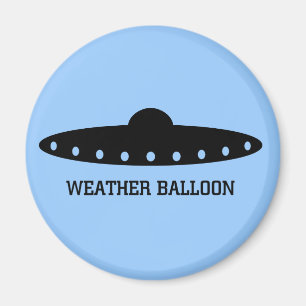 Weather Balloon UFO Magnet