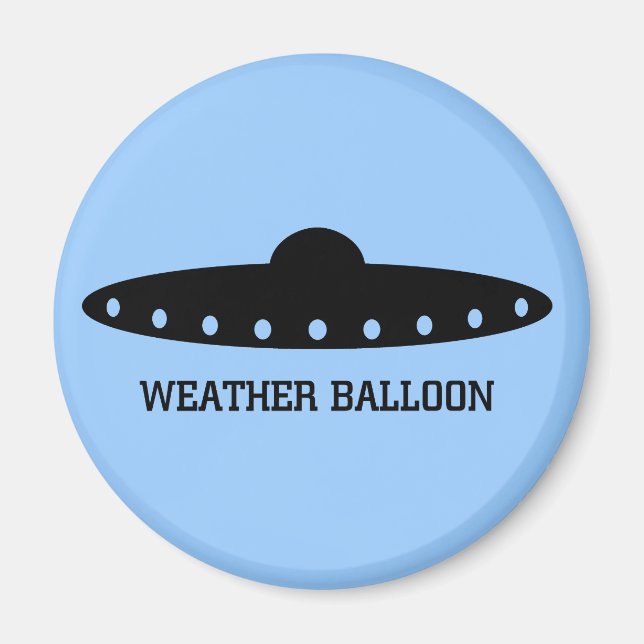 Weather Balloon UFO Magnet (Front)