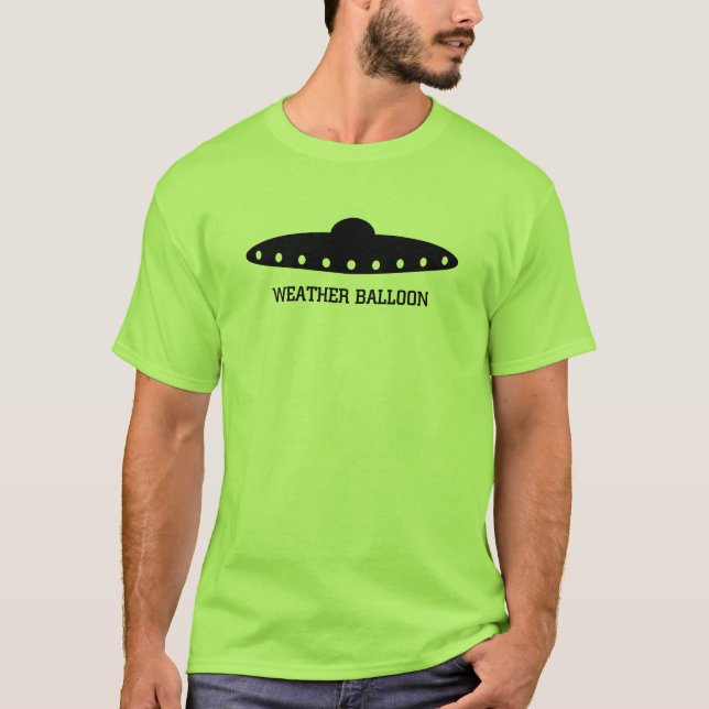 Weather Balloon UFO T-Shirt (Front)