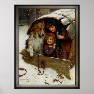 Weather-bound by Arthur John Elsley Poster