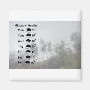 Weather forecast for Glasgow  - rain Magnet