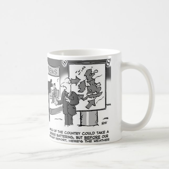 Weather Forecast on Budget Day Coffee Mug (Right)
