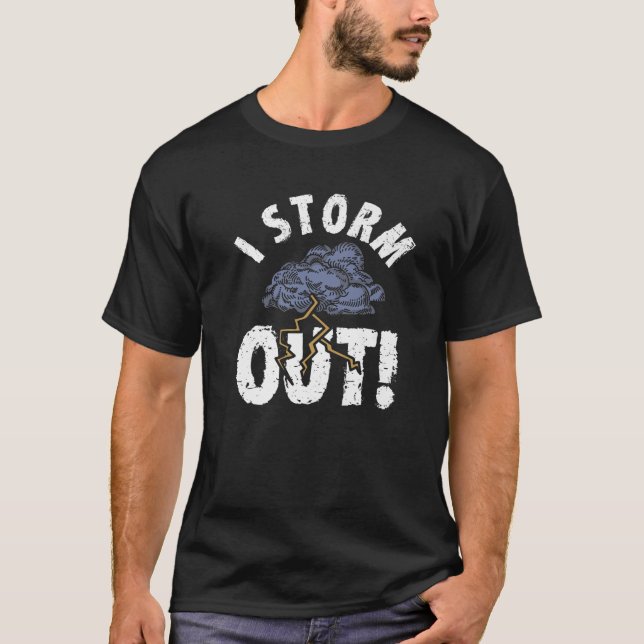 Weather Meteorologist Funny Cloud Storm Chaser T-Shirt (Front)