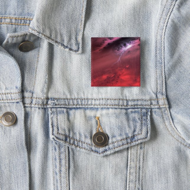 Weather On A Brown Dwarf Star. 15 Cm Square Badge (In Situ)