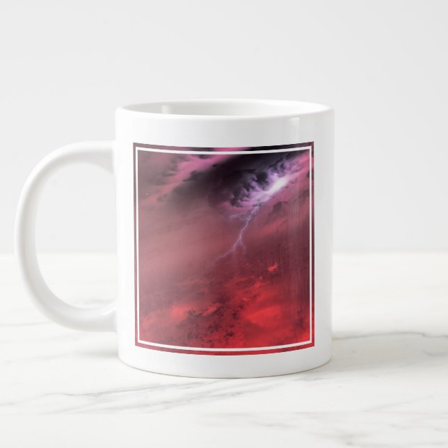 Weather On A Brown Dwarf Star. Large Coffee Mug (Left)