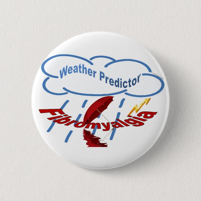 Weather Predictor 6 Cm Round Badge (Front)