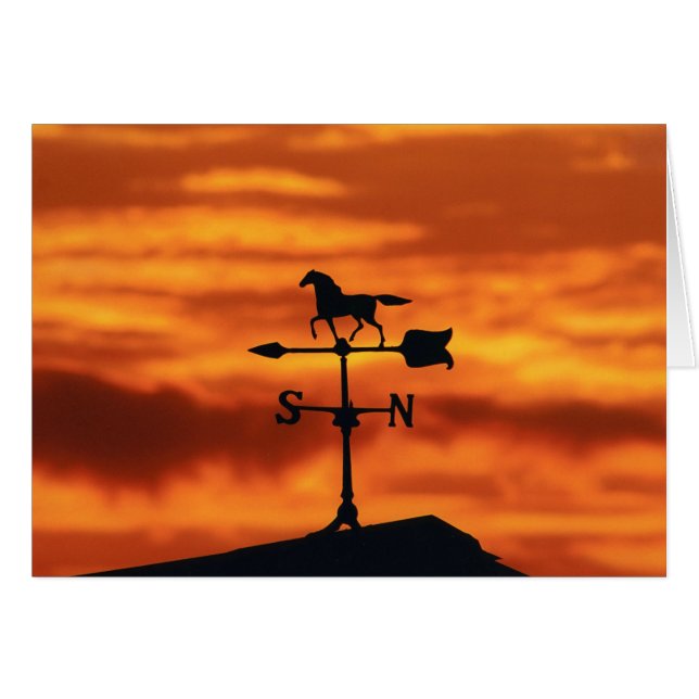 Weather Vane at Sunset (Front Horizontal)