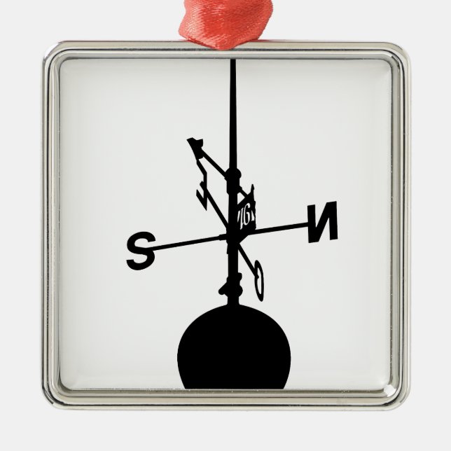 Weather Vane Metal Tree Decoration (Front)