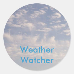 Weather Watcher Classic Round Sticker