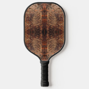 Weathered Aged Wood Photo Closeup Pattern Design Pickleball Paddle
