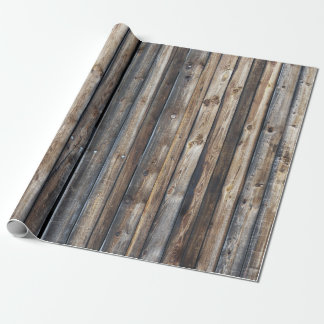 Weathered and Rustic Reclaimed Colourful Barn Wood Wrapping Paper