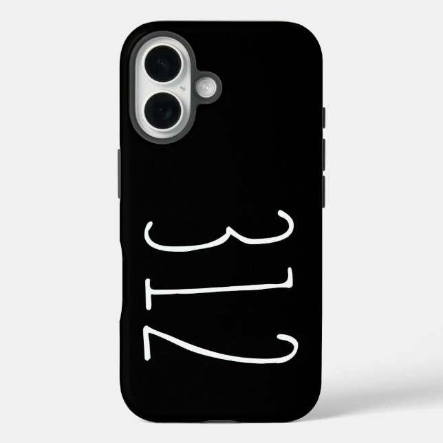 Weathered Area Code 312 (Chicago) Case-Mate iPhone Case (Back)