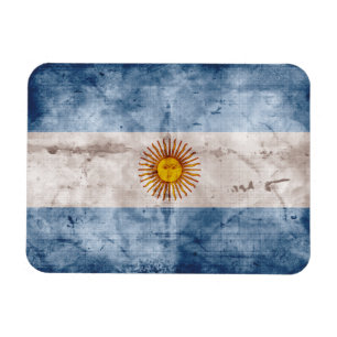 Weathered Argentina Flag Magnet