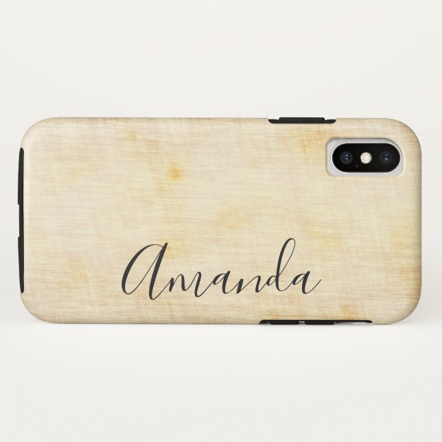 Weathered Background Script Text Case-Mate iPhone Case (Back (Horizontal))