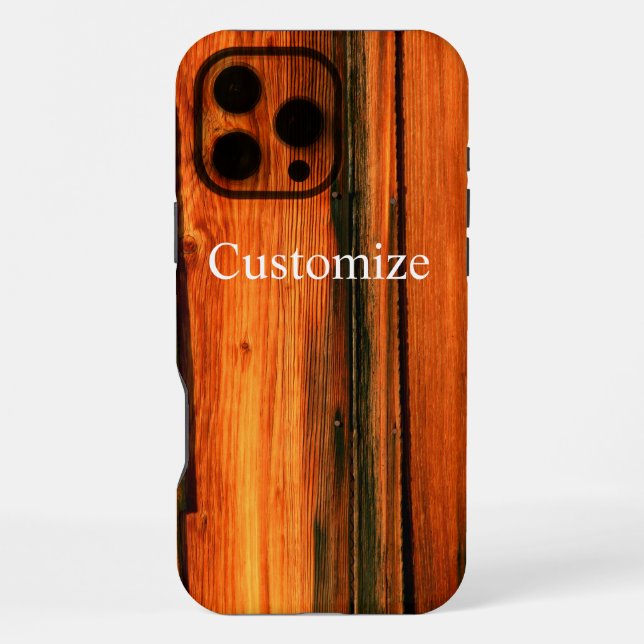weathered barn boards iPhone case (Back)