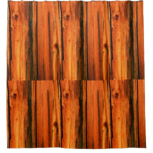 weathered barn boards pattern shower curtain