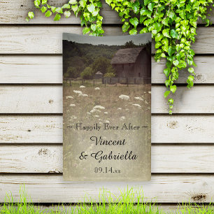 Weathered Barn Country Wedding Banner