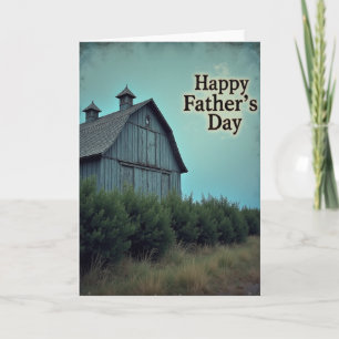 Weathered Barn Fathers Day Card