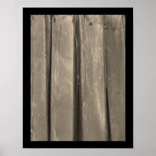 Weathered Barn Wood Poster