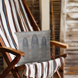 Weathered Beach Driftwood Surfboard Cushion