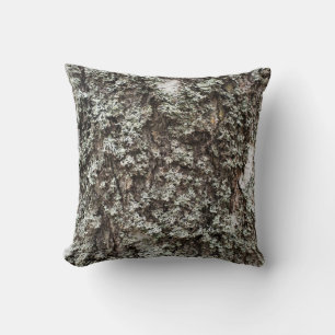 Weathered birch bark cushion