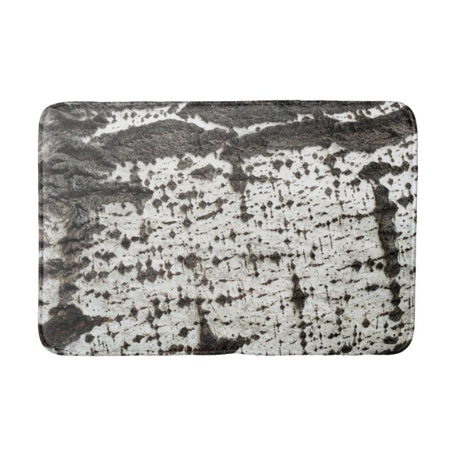 Weathered birch trunk bath mat (Front)