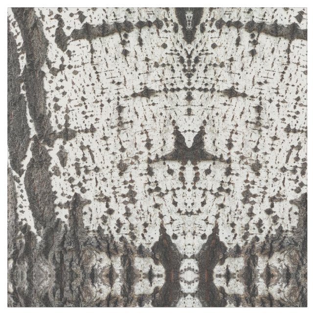 Weathered birch trunk fabric (Close Up)